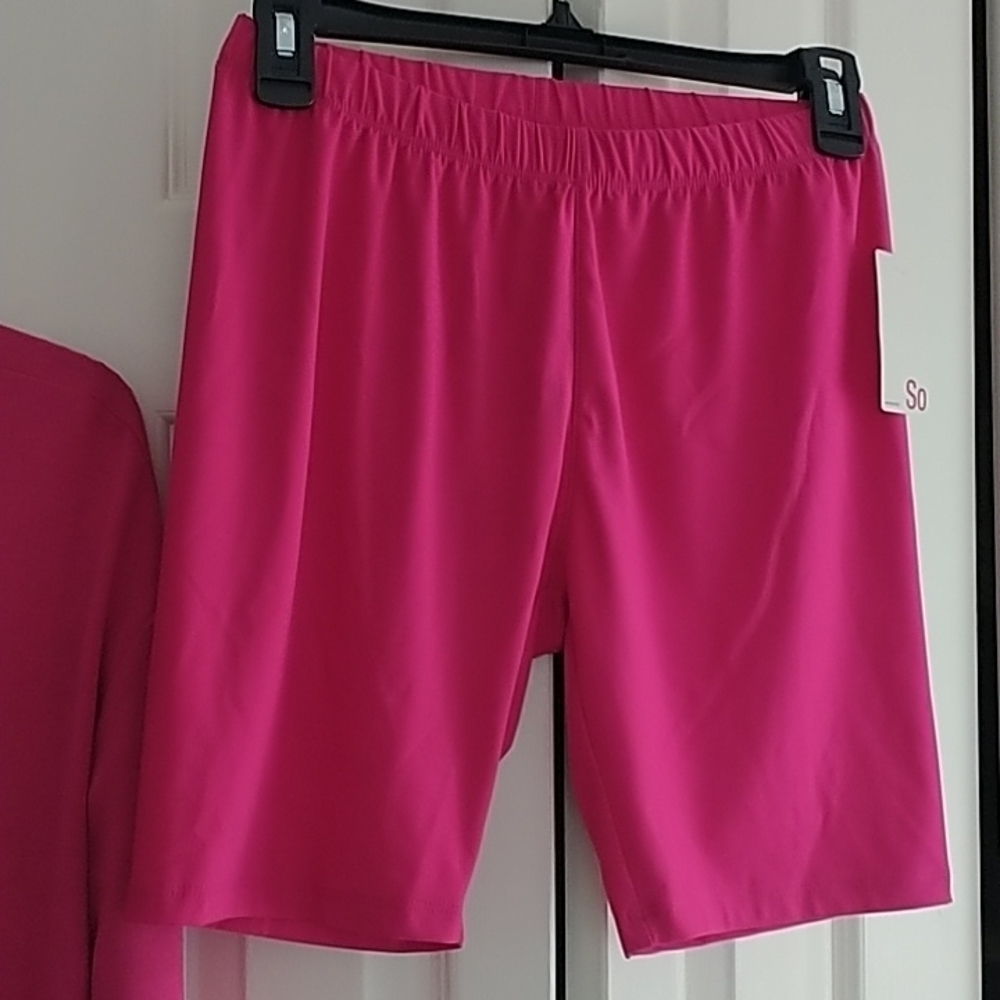 So Jersey Pink Shorts Pajama Set "More Kindness"  XS - Picture 4 of 10